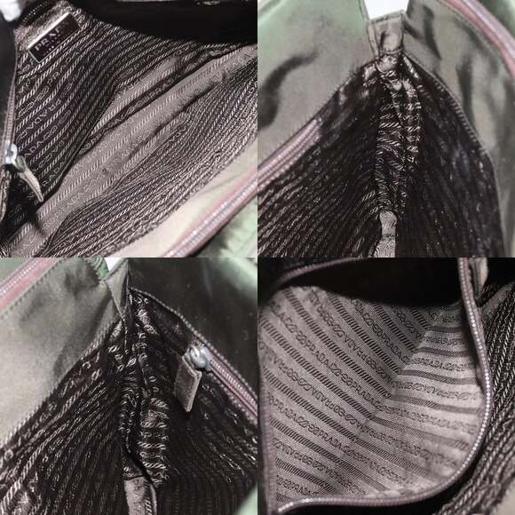 PRADA Hand Bag Nylon Green - Picture 12 of 13